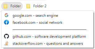 Horizontal (solid style) separator